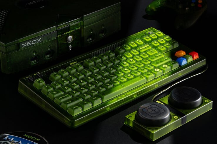 O Retro 87 Mechanical Keyboard também vem com Super Buttons temáticos. (Fonte da imagem: 8BitDo)