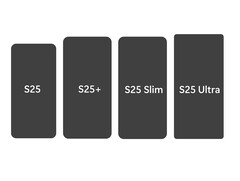 O Galaxy S25 Slim pode ser menos de 15% mais fino que o Galaxy S25 Plus. (Fonte da imagem: Ice Universe)