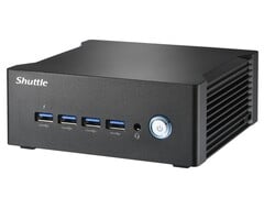 O novo mini PC NA10H7 pode ser configurado com até 64 GB de memória (Fonte da imagem: Shuttle)