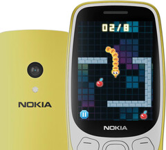 A HMD Global oferece o Nokia 3210 2024 nas cores Grunge Black, Scuba Blue e Y2K Gold. (Fonte da imagem: HMD Global)