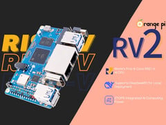 De alguma forma, o Orange Pi RV2 está disponível antes de seu antecessor. (Fonte da imagem: Orange Pi)