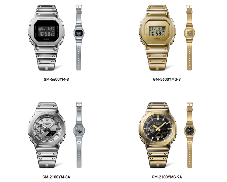 Os relógios Casio Fine Metallic serão lançados no Reino Unido. (Fonte da imagem: Casio)