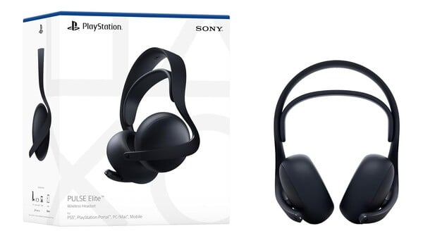 O fone de ouvido sem fio Pulse Elite (Midnight Black) está mais barato na Amazon. (Fonte da imagem: Sony)