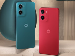 O Moto G05 e o Moto G15 são essencialmente o mesmo aparelho, exceto por algumas diferenças, como na foto anterior. (Fonte da imagem: Motorola)