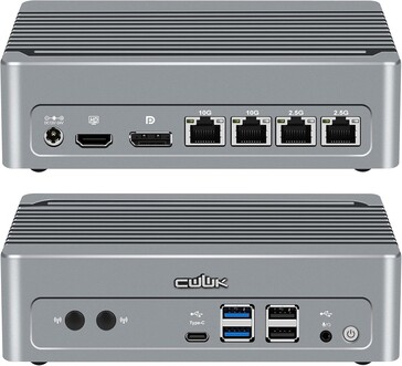 O S7 tem um total de quatro portas Ethernet (Fonte da imagem: CWWK)