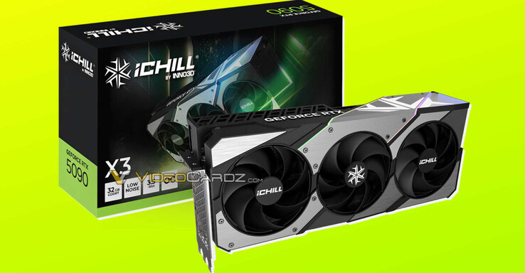 Caixa de varejo da Inno3D Nvidia GeForce RTX 5090 (fonte da imagem: Videocardz)