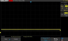 25% de brilho: 360 Hz PWM