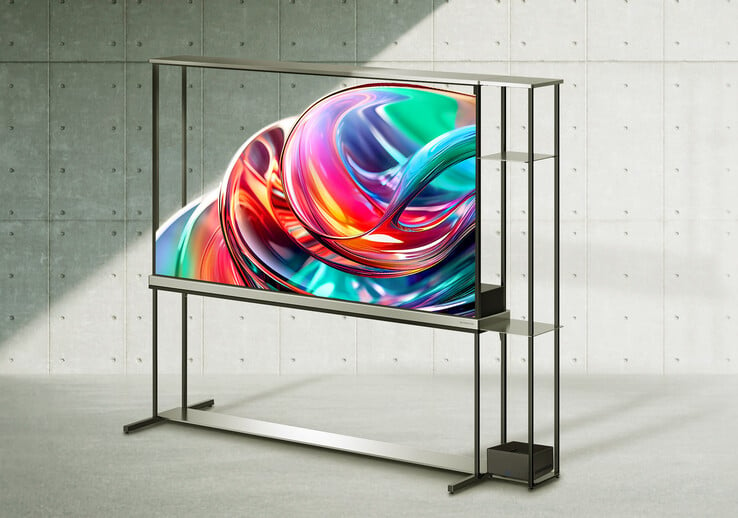 A TV transparente LG Signature OLED. (Fonte da imagem: LG)