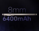 A versão chinesa do OnePlus 13R contará com uma bateria de 6.400 mAh e terá 8 mm de espessura (Fonte da imagem: OnePlus)