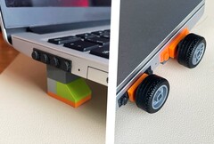 O Framework Laptop agora pode ser atualizado com Lego. (Fonte da imagem: bonkrat, Printables)