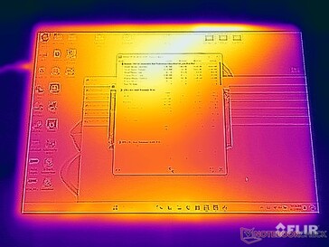 Teste de estresse de temperatura da superfície (frente)