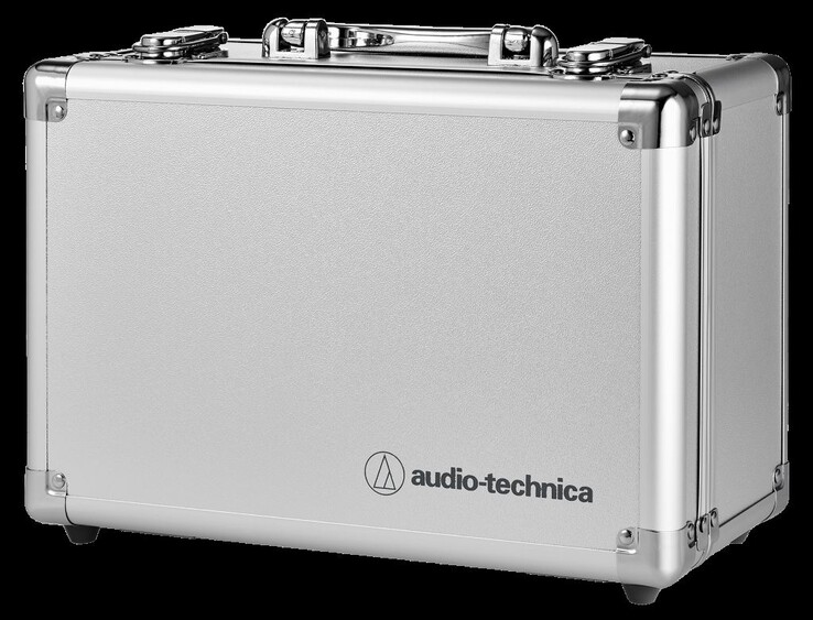 Cada ATH-ADX3000 vem com um estojo de alumínio acolchoado para armazenamento. (Fonte da imagem: Audio-Technica)