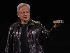 A Nvidia traz modelos de IA de 200 bilhões de parâmetros para o desktop com o Project DIGITS. (Fonte da imagem: Nvidia no YouTube)