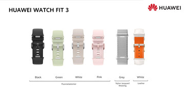 Opções de pulseira (Fonte da imagem: Huawei)