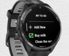 O aplicativo Garmin ComingUp pode ser usado para gerenciar listas de tarefas em seu smartwatch. (Fonte da imagem: Garmin)