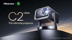 O projetor Hisense C2 Ultra 4K Laser. (Fonte da imagem: PR Newswire)