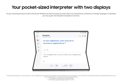 Galaxy Intérprete do Z Fold 6 (imagem via Samsung)