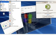 RebeccaBlackOS live Linux - desktop MATE em Wayland (Fonte da imagem: SourceForge)