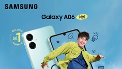 O Galaxy A06. (Fonte da imagem: Samsung)