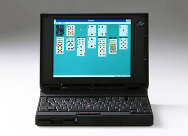 Um IBM ThinkPad dos anos 90 (fonte da imagem: richardsapperdesign.com)