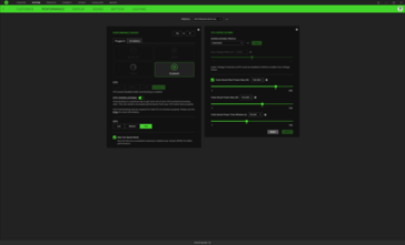 Submenu de overclocking da CPU