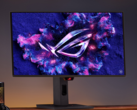 O Asus ROG Strix OLED XG27UCDMG (na foto) apresenta um painel QD-OLED fabricado pela Samsung. (Fonte da imagem: Asus)