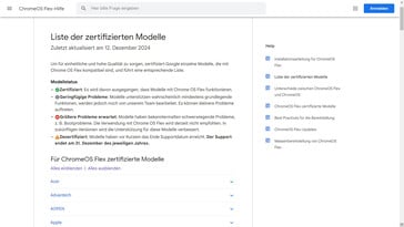 A lista de dispositivos certificados é atualizada regularmente.