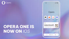 O Opera One já está disponível no iOS (Fonte da imagem: Opera)