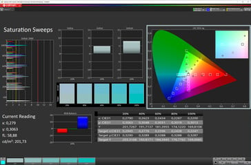 Saturação (esquema de cores "automático", espaço de cores alvo sRGB)