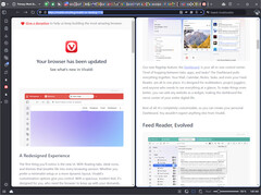 Vivaldi 7.0 com guias em mosaico (Fonte da imagem: Own)