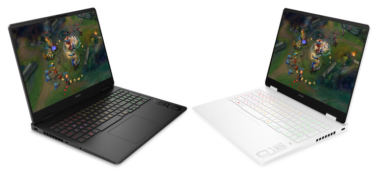 O Omen 16 em Shadow Black e Ceramic White (Fonte da imagem: HP)