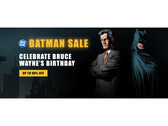 A imagem da capa da venda do Batman da Warner Bros. e da DC no Steam, com Bruce Wayne e Batman (Fonte da imagem: Steam)