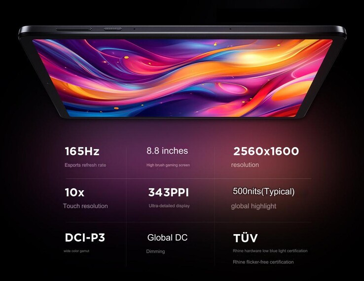 2024 Legion Y700 detalhes da tela do tablet (Fonte da imagem: Lenovo - tradução automática)