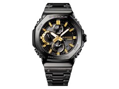 O Casio G-SHOCK GMC-B2100ZE-1A com detalhes em preto e dourado. (Fonte da imagem: Casio)