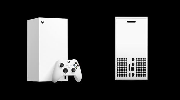 O Xbox Series X All-Digital Edition não possui uma unidade de disco. (Fonte da imagem: Xbox)