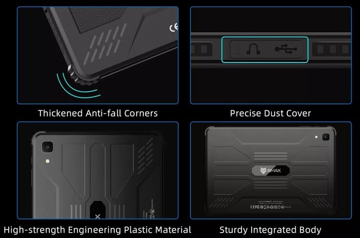 As bordas reforçadas do tablet devem evitar danos (Fonte da imagem: Bmax)