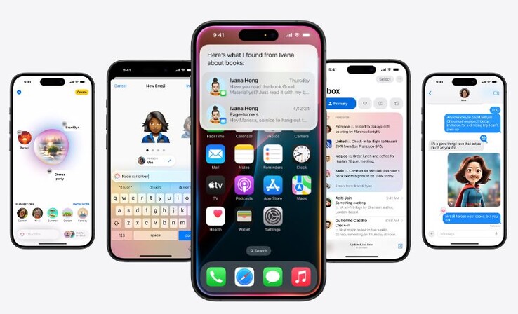 Apple Intelligence é a visão da Apple sobre a integração de IA em smartphones. (Fonte da imagem: Apple)