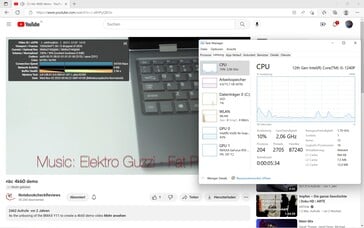 4K Reprodução no YouTube: zero frame caído @10% de carga da CPU / 43% de carga iGPU (gráficos Xe)