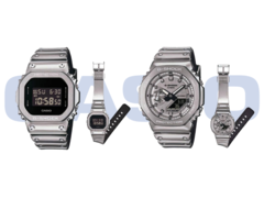 Os designs vazados do Casio GM-2100YM-8A e do GM-5600YM-8. (Fonte da imagem: Great G-Shock World)