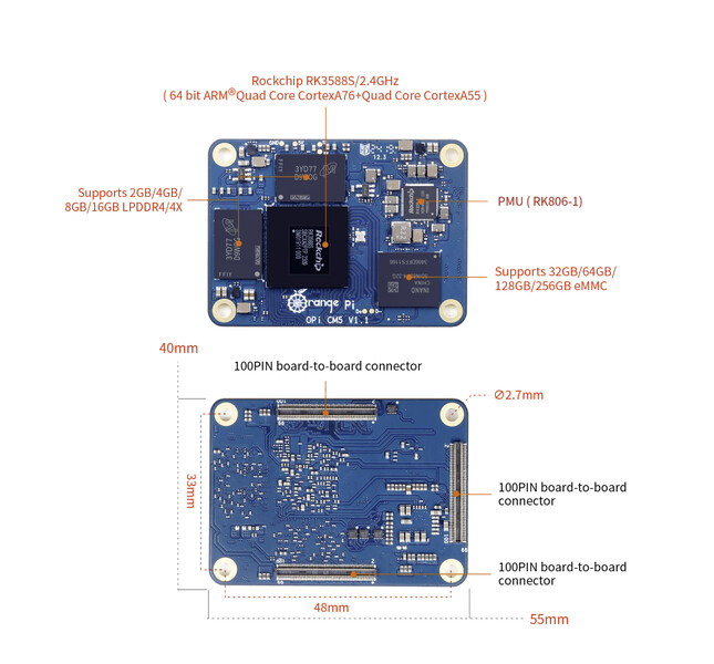 OrangePi CM5. (Fonte da imagem: Orange Pi)