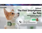 Uma imagem promocional do PetPhone da GocalMe, um smartphone projetado para animais de estimação. (Fonte da imagem: ucloudlink)