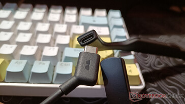 Conexão USB-C nos óculos (Fonte da imagem: Notebookcheck)