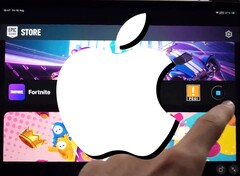 Um senhor instalou o Fortnite em um iPad fora da UE, apesar dos melhores esforços do Apple. (Fonte da imagem: Saunders Tech on X / Apple - editado)