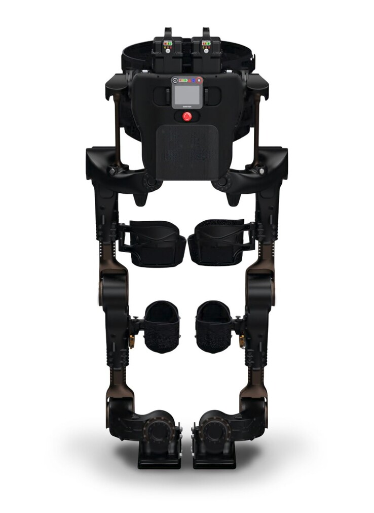 O exoesqueleto XoMotion oferece aos usuários a capacidade de se movimentar durante a reabilitação sem o apoio externo de fisioterapeutas. (Fonte da imagem: Human in Motion Robotics)