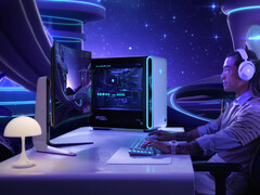 O novo desktop para jogos Alienware Area-51 vem com uma combinação de CPU e GPU por enquanto. (Fonte da imagem: Dell)