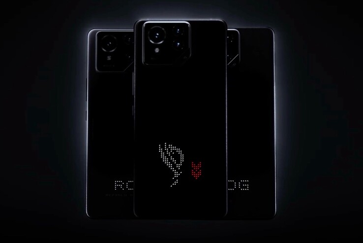 O ROG Phone 9 tem uma tela secundária de mini LED na parte traseira. (Fonte da imagem: Asus)