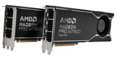 A AMD Radeon Pro W7900 agora vem em uma variante de slot duplo com preço reduzido. (Fonte da imagem: AMD)