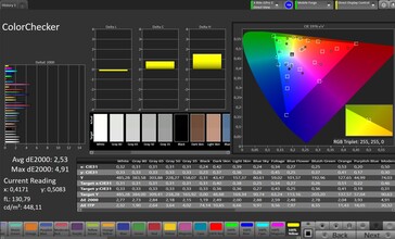 Precisão de cores CalMAN