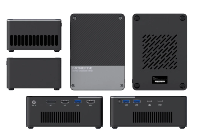 A Morefine G1 é uma das únicas eGPUs tudo em um que oferece NVIDIA em vez de AMD (Fonte da imagem: Morefine)