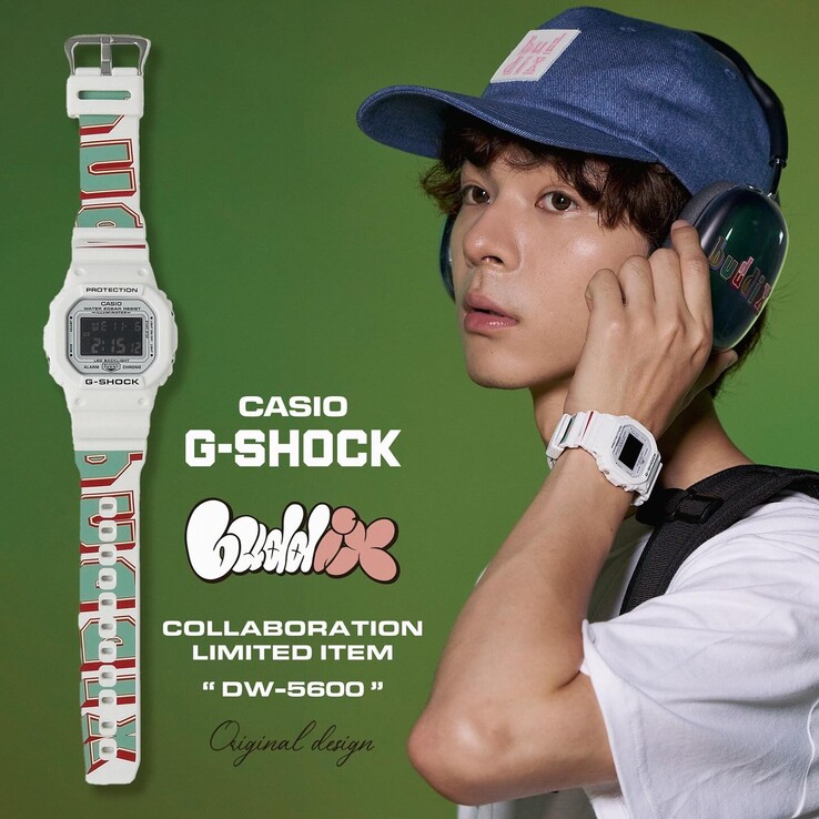 Buddix × relógio Casio G-Shock DW-5600 no Japão. (Fonte da imagem: buddix)